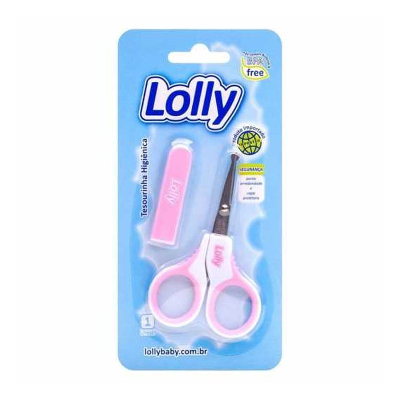 Tesourinha Infantil Lolly com Capa Rosa