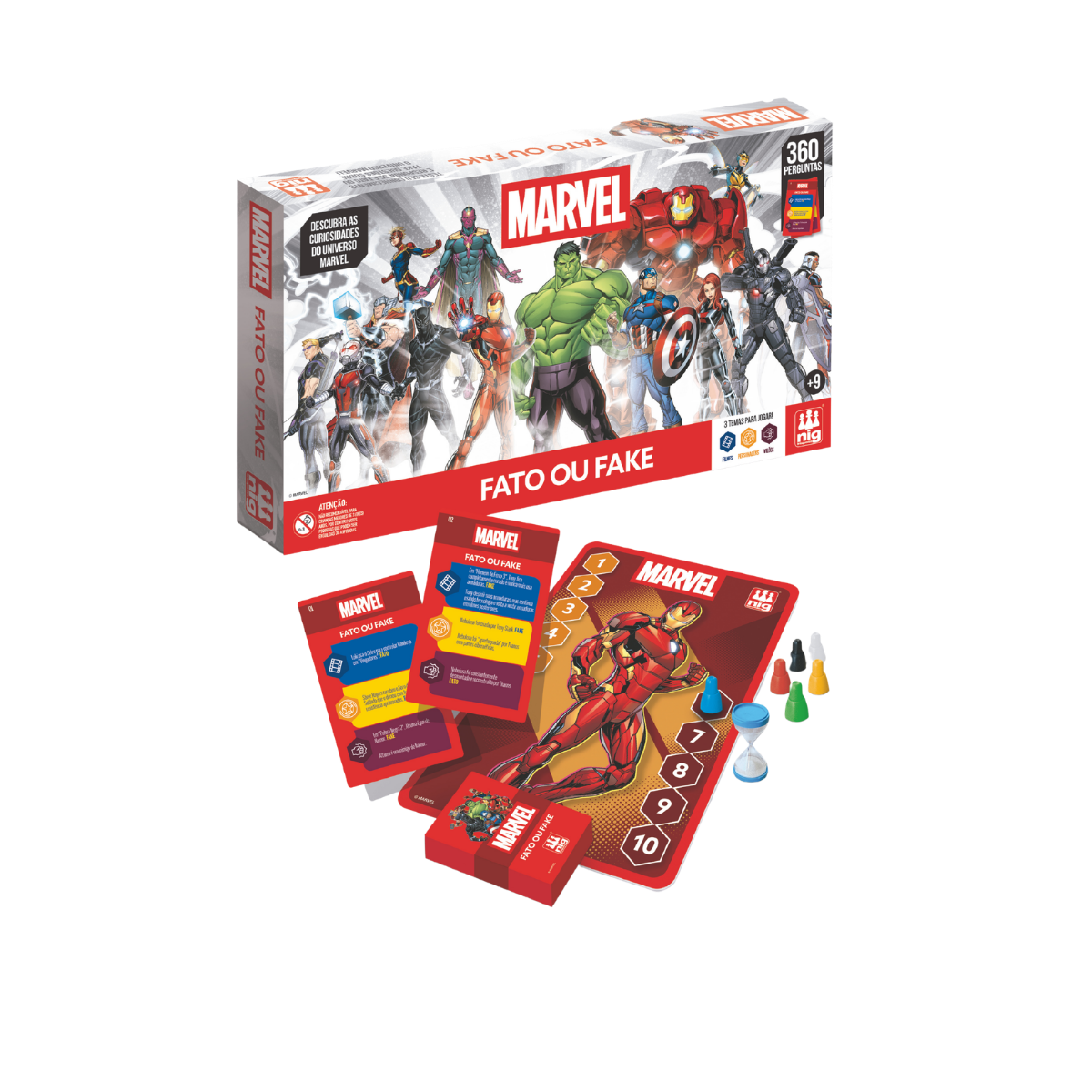 Jogo Fato Ou Fake Marvel - Nig Brinquedos 