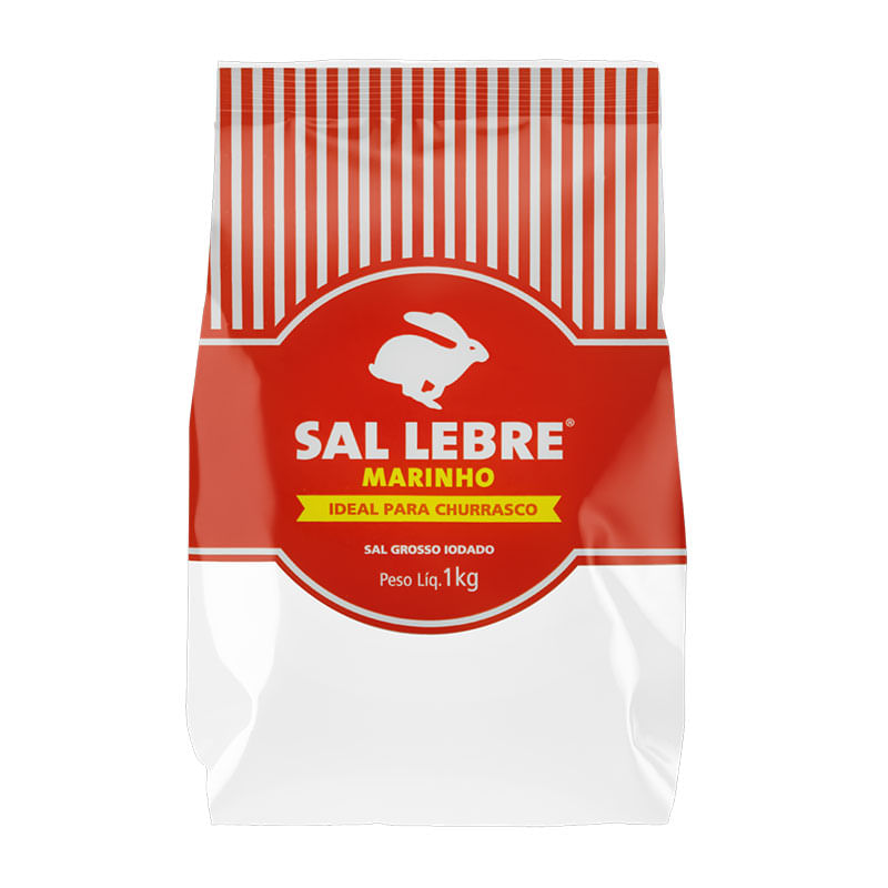 Sal Lebre Para Churrasco Iodado 1kg