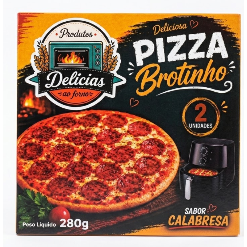 Mini Pizza Brotinho 280g C 2 Sab Calabre