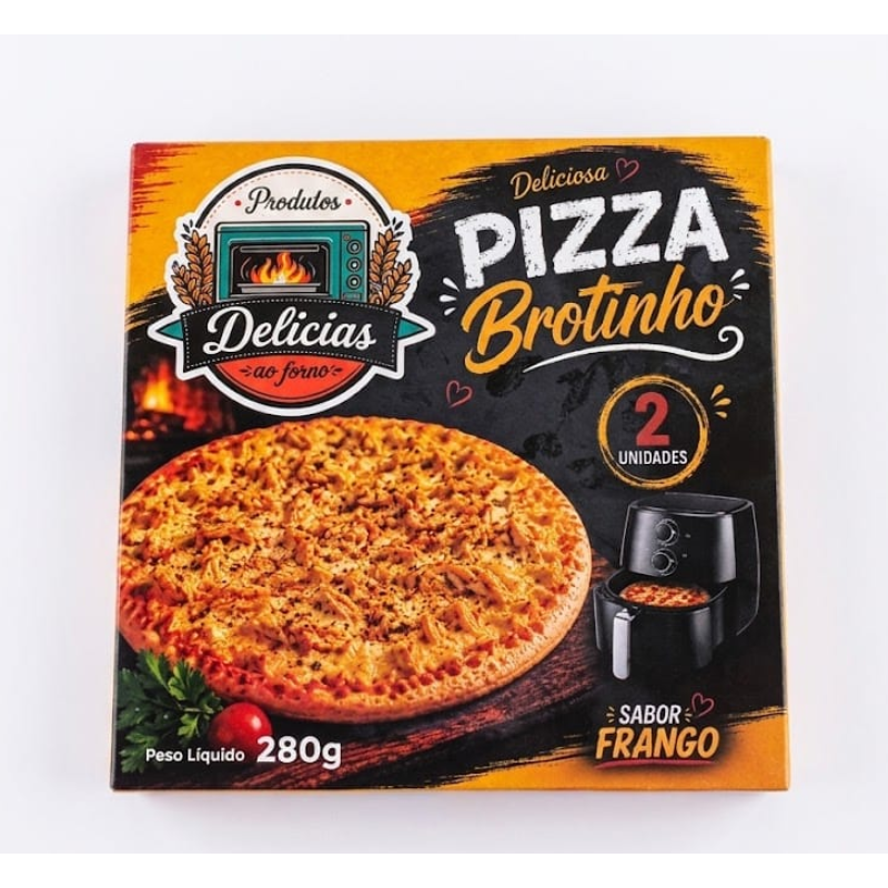 Mini Pizza Brotinho 280g C 2 Sab Frango