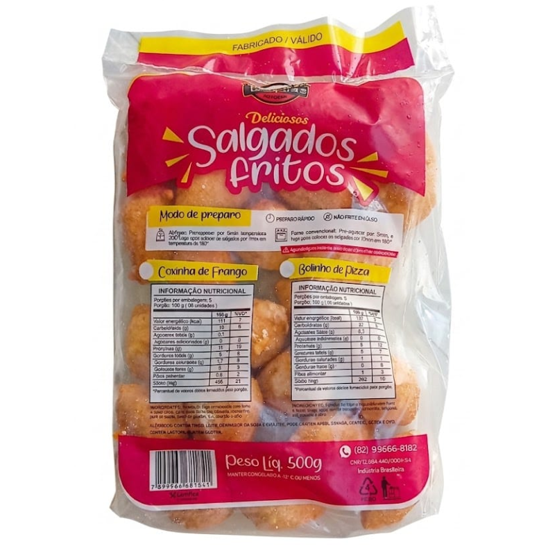 Deliciosos Salg Fritos 500g Cox Frango