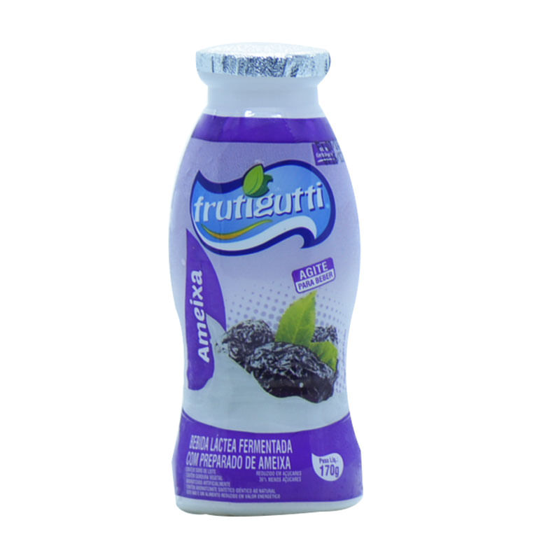 Bebiba Láctea Fermentada Frutigutti Garrafa Ameixa 170g