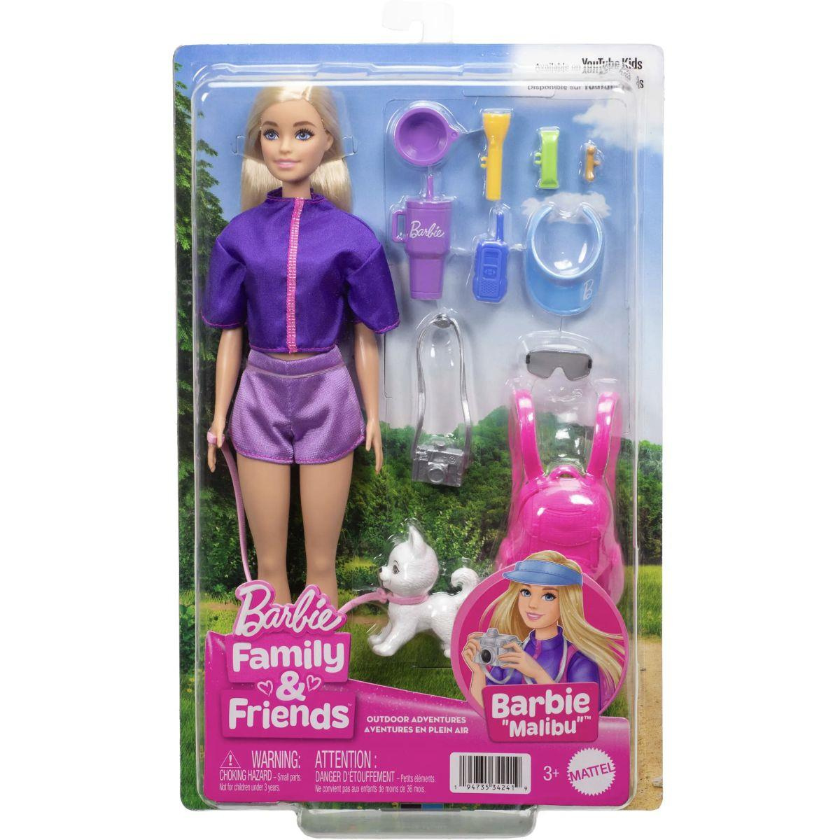 Barbie Family Malibu Aventuras com Cachorrinho - Mattel