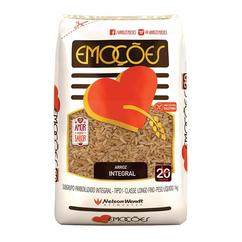 Arroz Emoções Tipo 1 Integral 1kg
