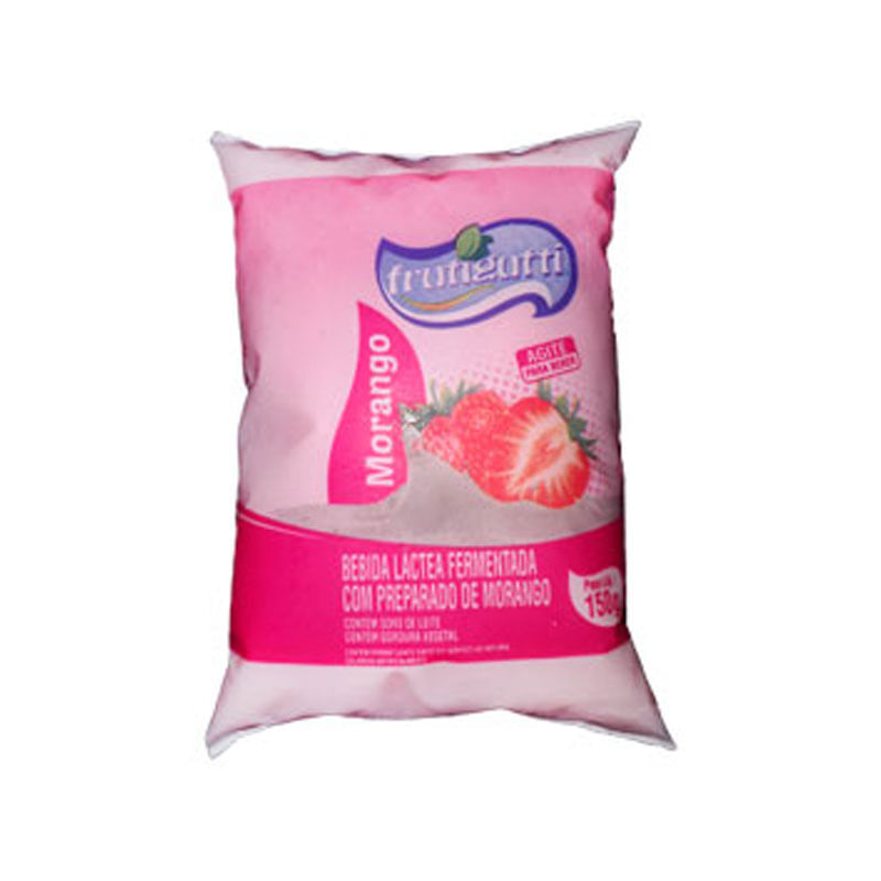 Bebiba Láctea Fermentada Frutigutti Morango Sachê 150g