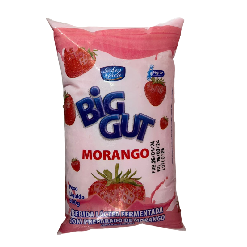 Bebiba Láctea Fermentada Frutigutti Morango Sachê 900g