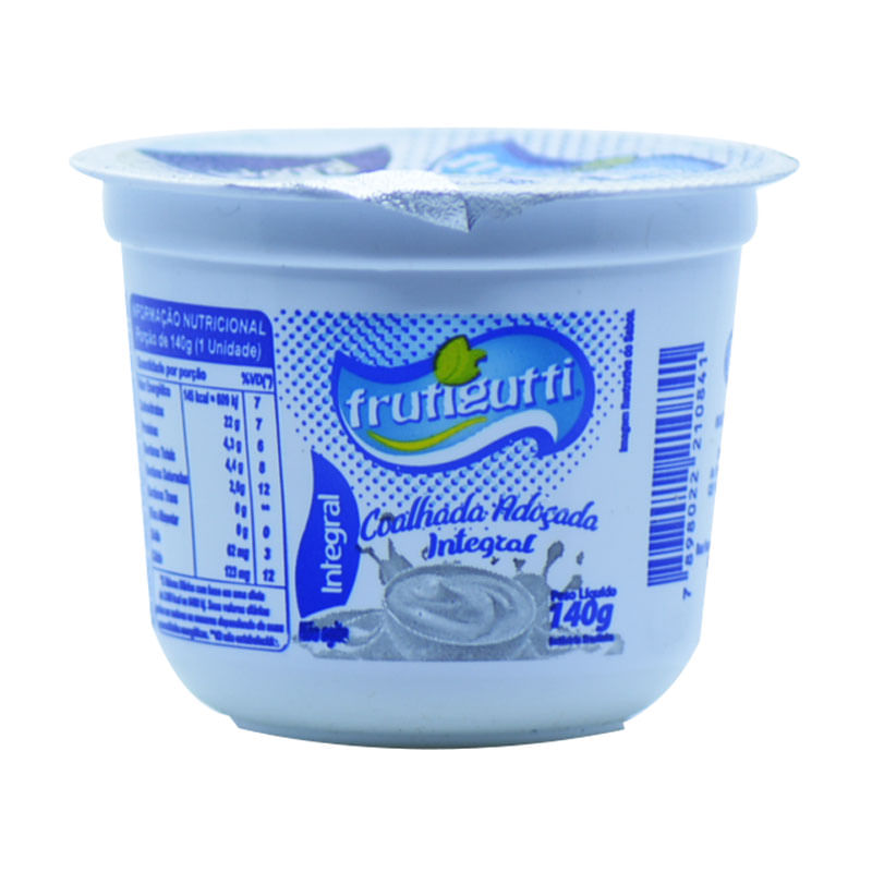 Coalhada Frutigutti Integral Adocicada 140g