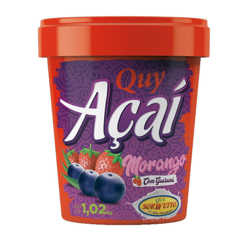 Quy Açaí com Morango 1,02kg