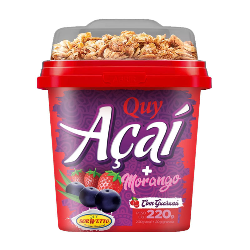 Quy Açaí com Morango e Granola 1,02kg