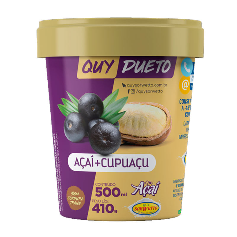 Quy Dueto Açaí Cupuaçu 410g