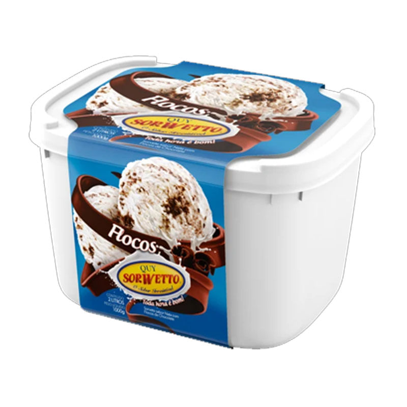 Sorvete Sorwetto Pote Flocos 2l