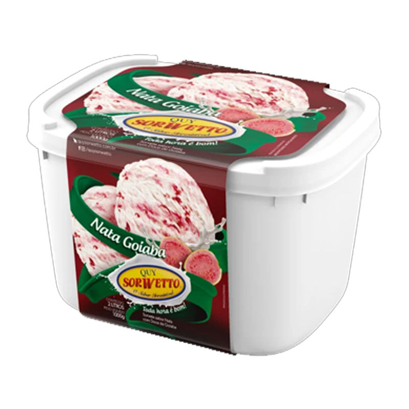 Sorvete Sorwetto Pote Nata Goiaba 2l