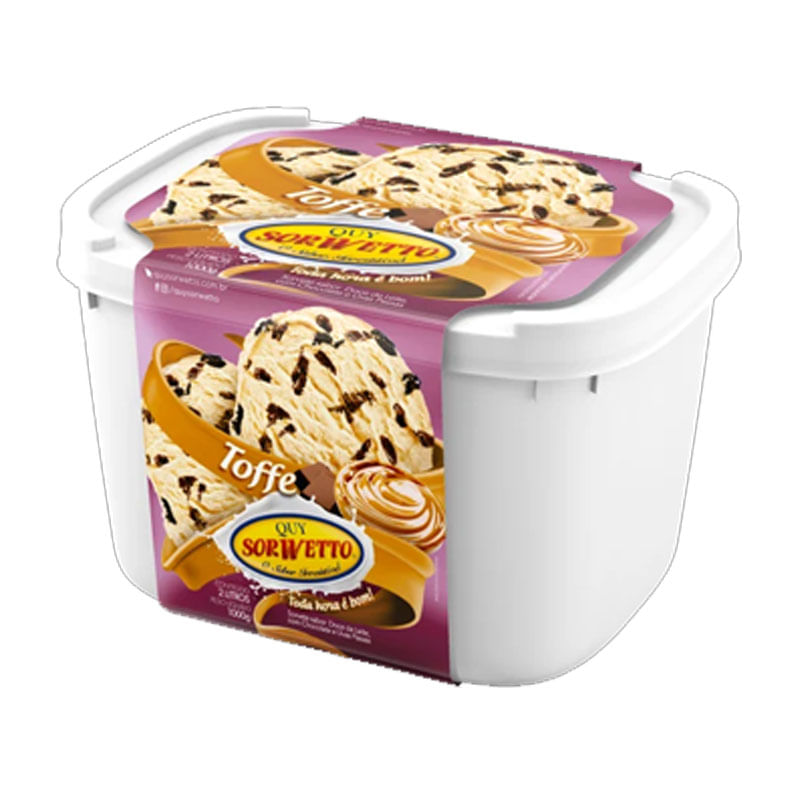 Sorvete Sorwetto Pote Toffe 2l