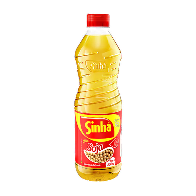 Óleo de Soja Refinado Sinhá Pet 500ml.