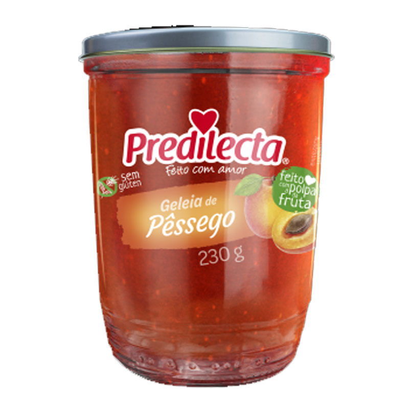 Geleia de Pêssego Predilecta Vidro 230g
