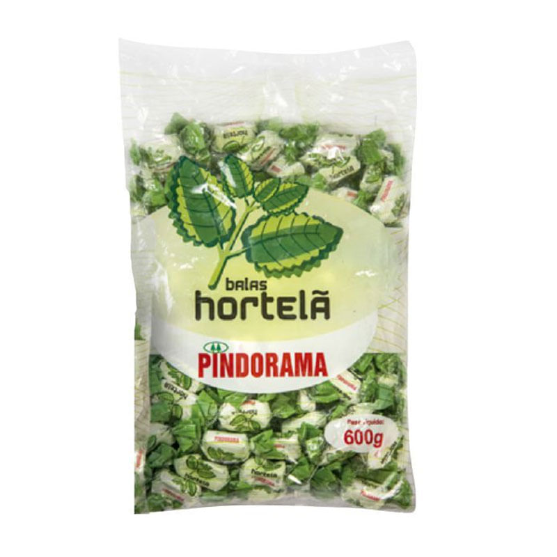 Bala Mastigável Pindorama Hortelã 600g