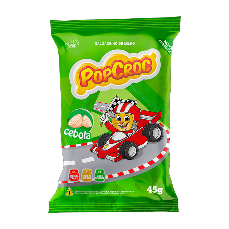 Salgadinho Popcroc Met Cebola 45g