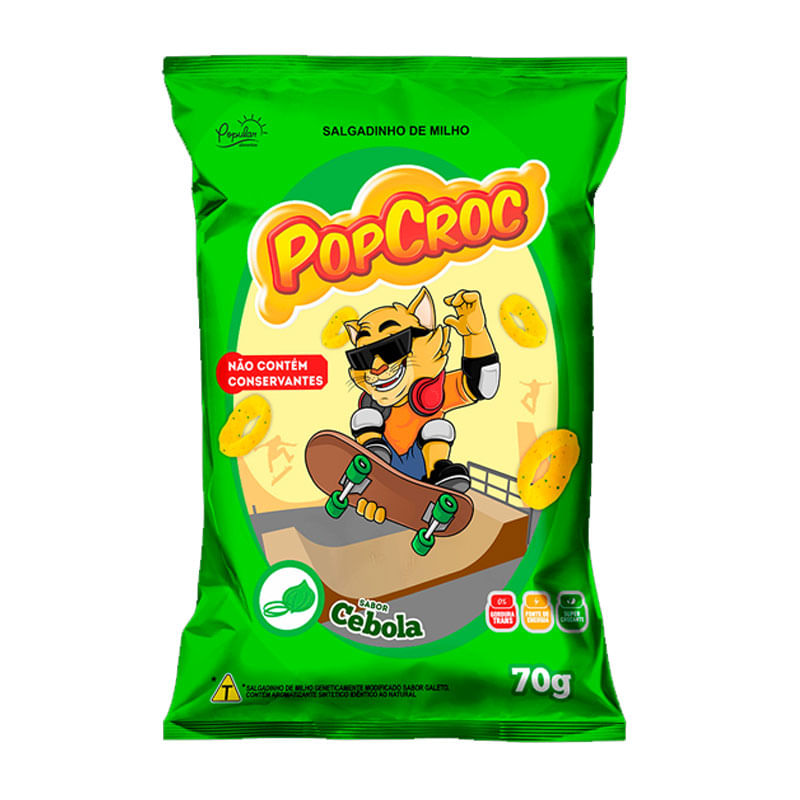 Salgadinho Popcroc Met Cebola 70g