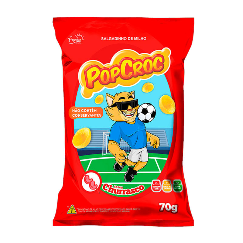 Salgadinho Popcroc Churrasco 70g