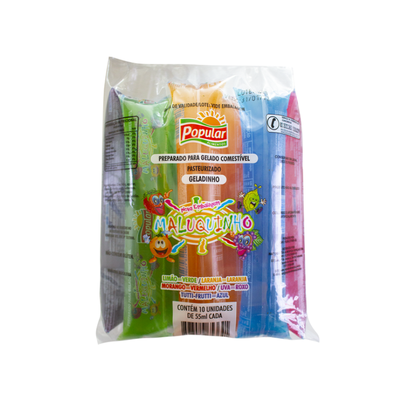 Geladinho Maluquinho 55ml 10un