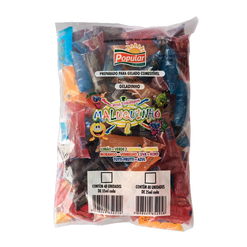 Geladinho Maluquinho 80un