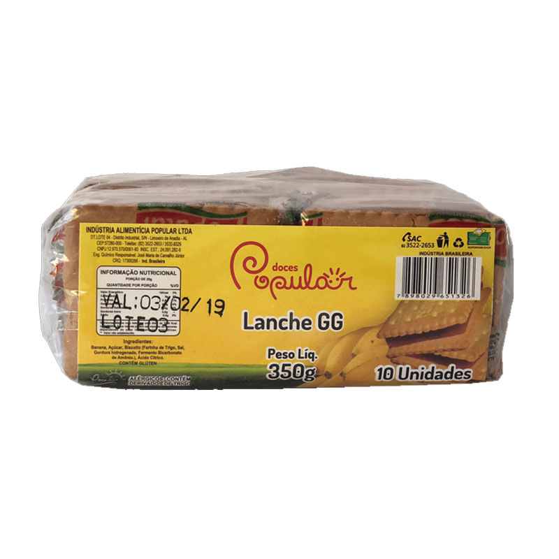 Lanche Banana 350g