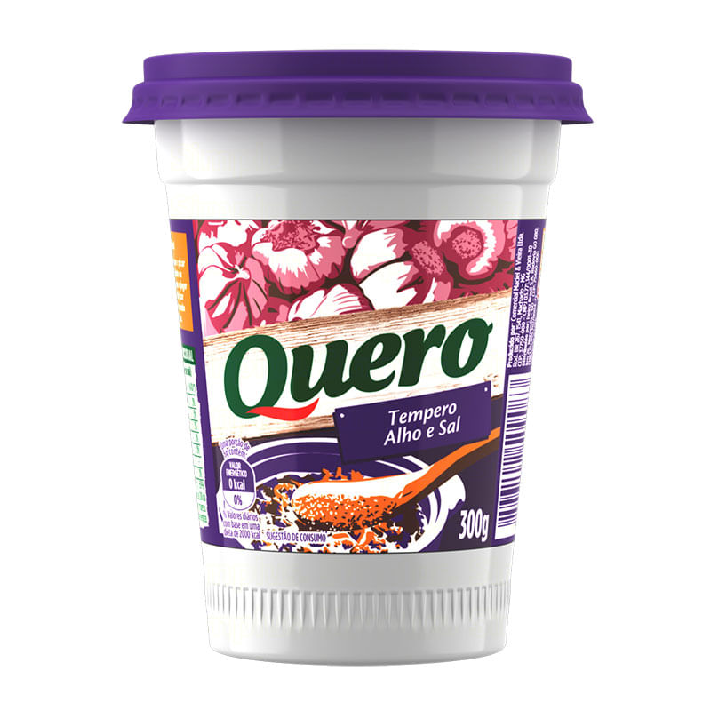 Tempero Quero Alho e Sal 300g