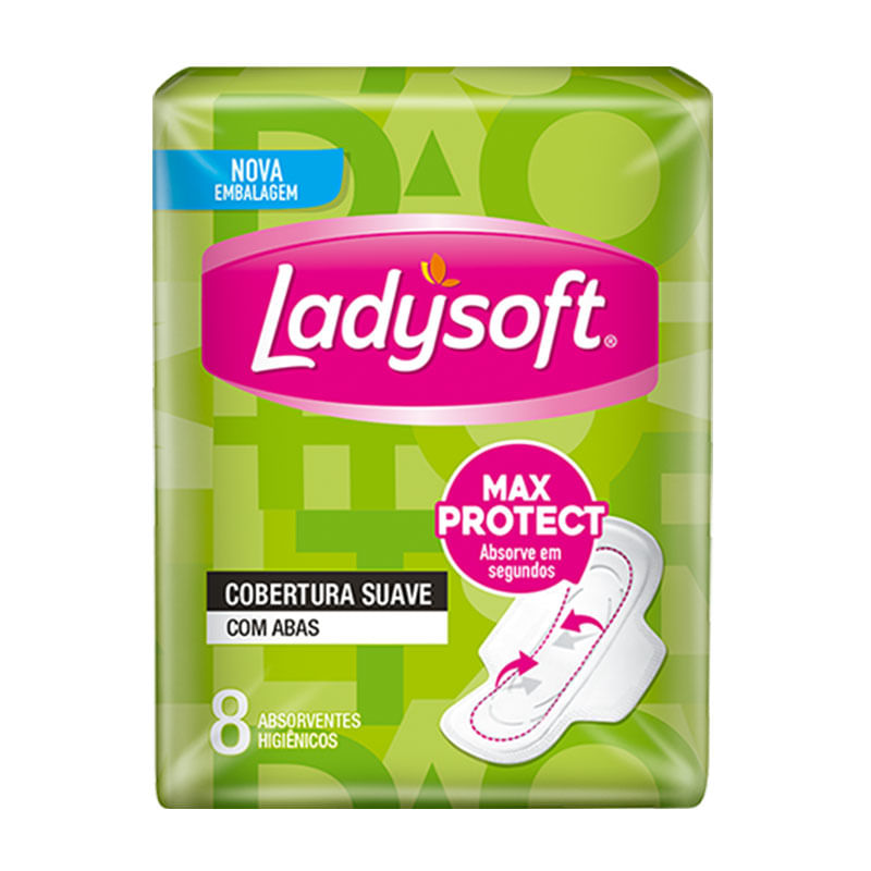 Absorvente Ladysoft Normal Suave com Abas 8un