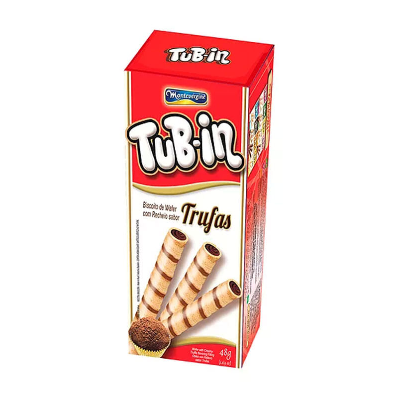 Biscoito Tub-in Waffer com Recheio 48g Trufas