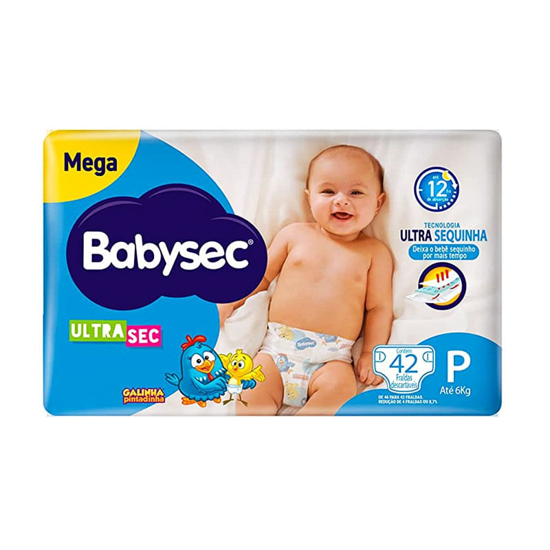 Fralda Babysec Ultra Mega P 42un