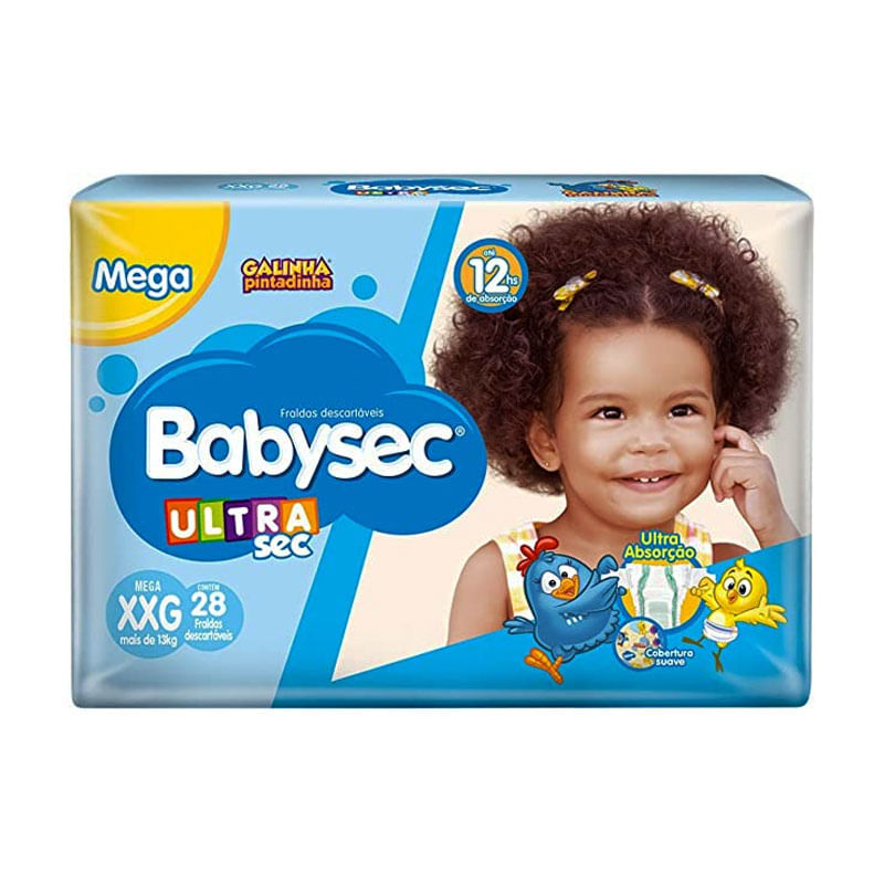 Fralda Babysec Ultra Mega XXG 28un