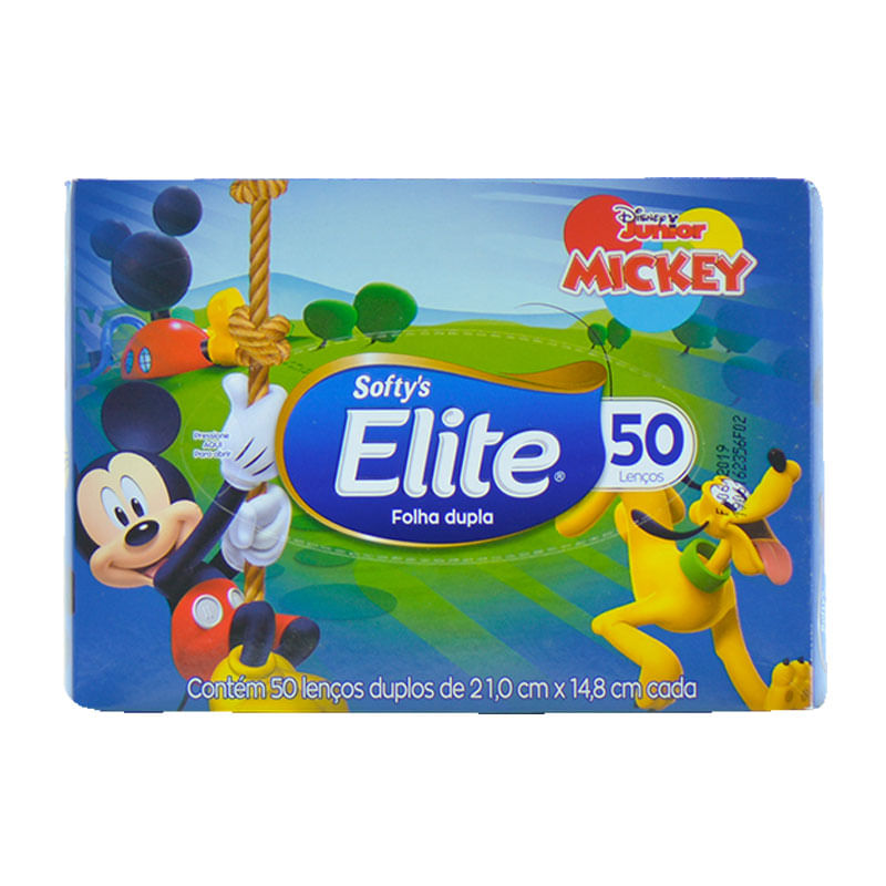 Lenço Elite Folha Dupla Softy's Kids 50un.