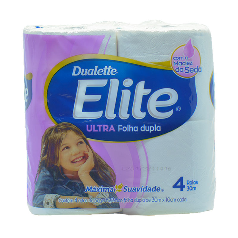 Papel Higiênico Dualett Ultra Folha Dupla 30m 4 Rolos
