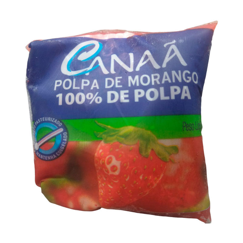 Polpa de Fruta Canaã Morango 100g