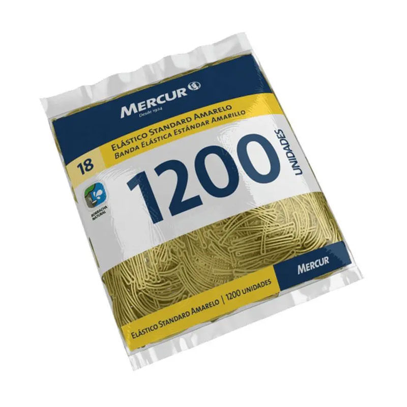 Liga para Dinheiro Mercur Amarela 18 1200un 500g