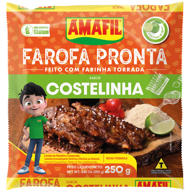 Farofa de Mandioca Costelinha Amafil 250g