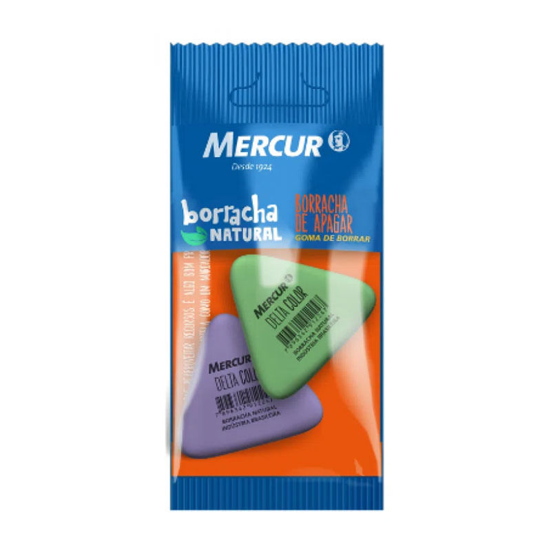 Borracha Delta Colorida Mercur com 2un