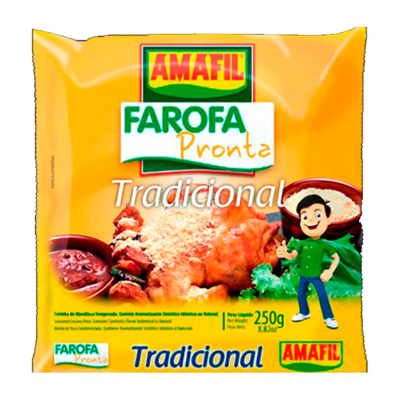 Farofa de Mandioca Tradicional Amafil 250g