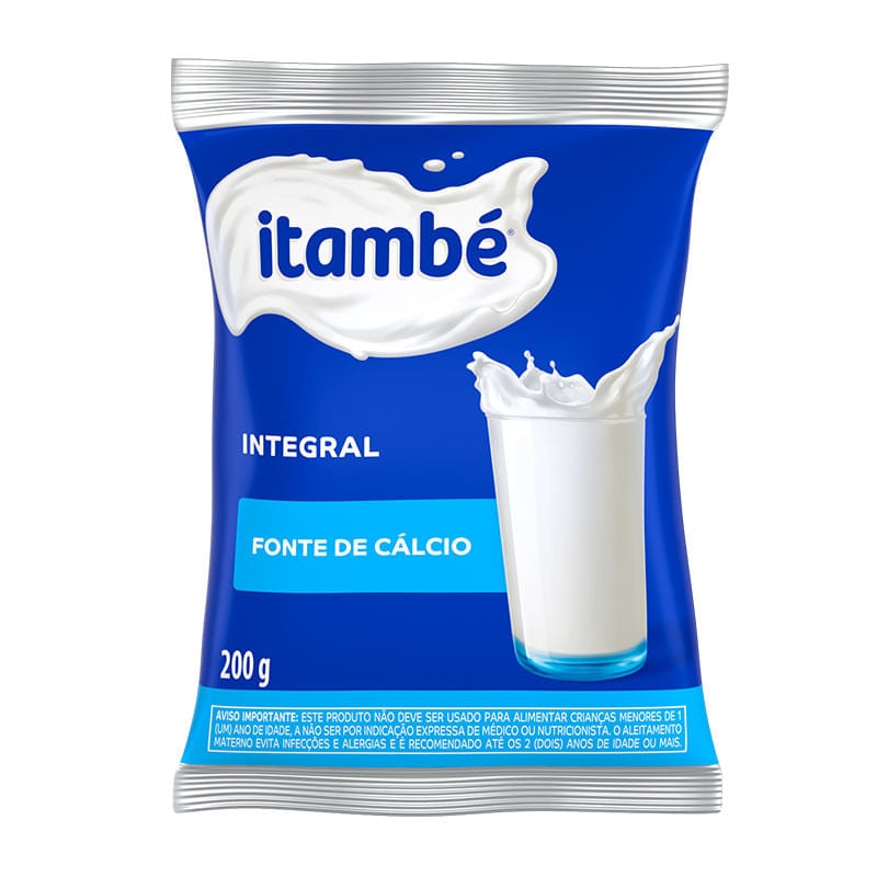 Leite em Pó Itambé 200g Integral Sachê