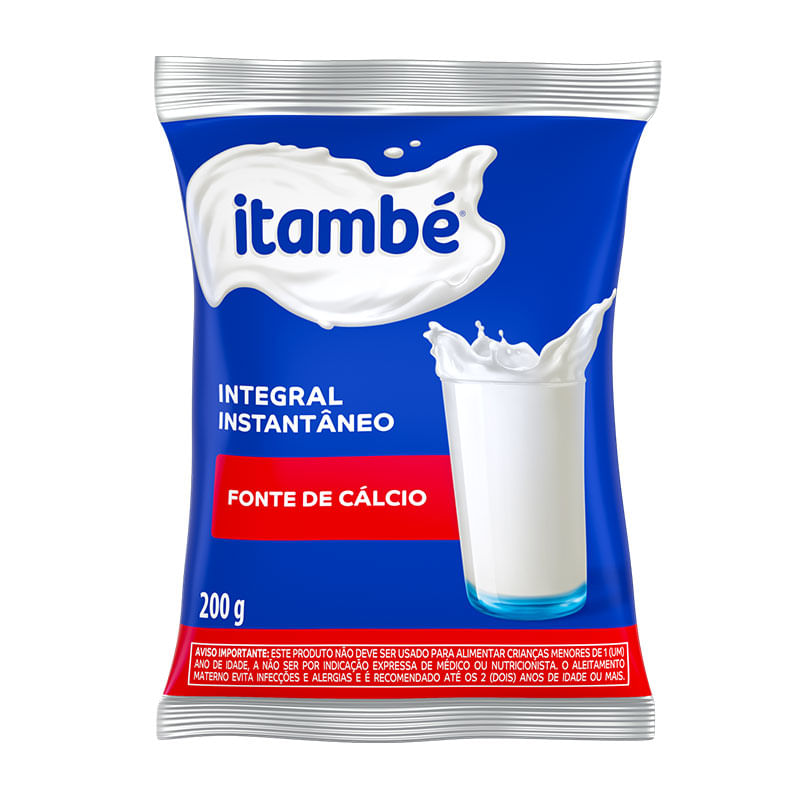 Leite em Pó Itambé Integral Instantâneo 200g 