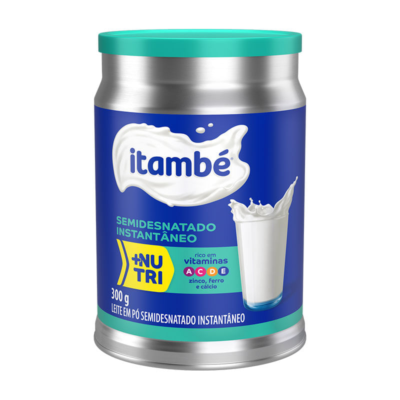 Leite em Pó Itambé 300g Semidesnatado Lata