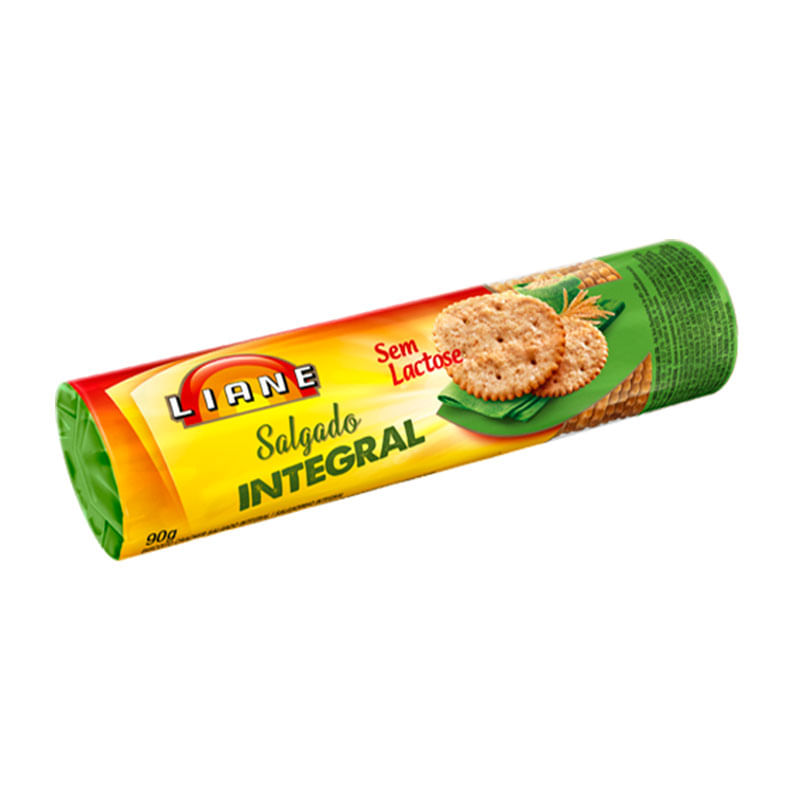 Biscoito Cream Cracker Liane Salgado Integral 90g
