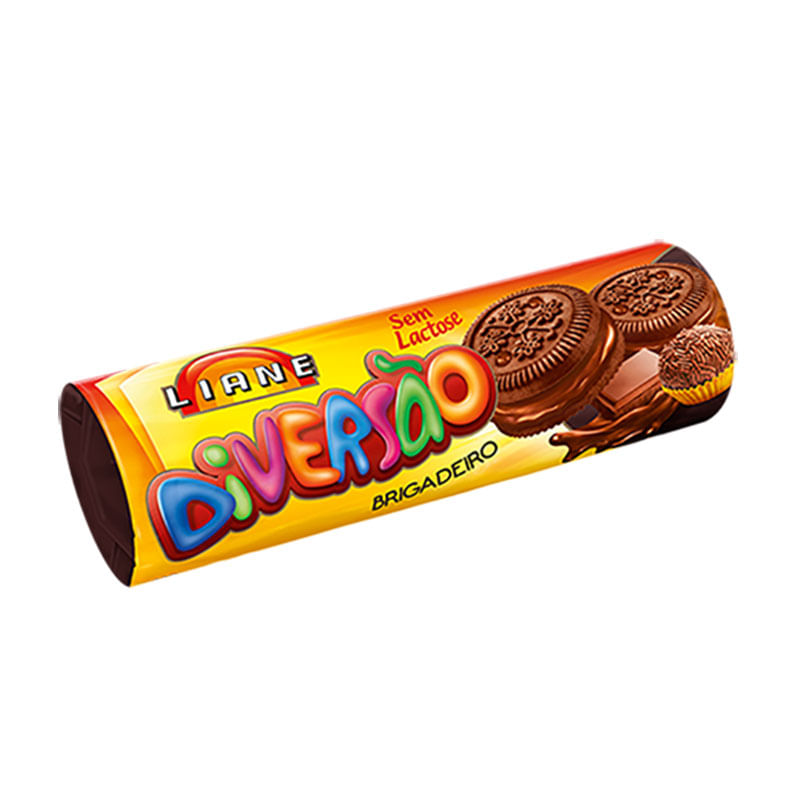 Biscoito Recheado Liane 115g Diversão Brigadeiro 