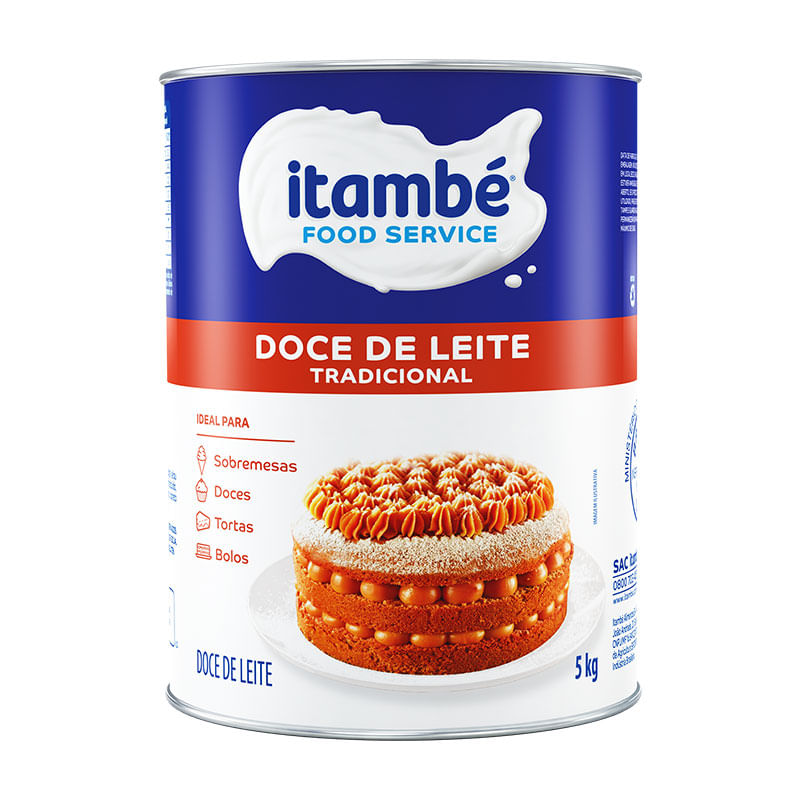 Doce de Leite Itambé com Tradicional Lata 5kg