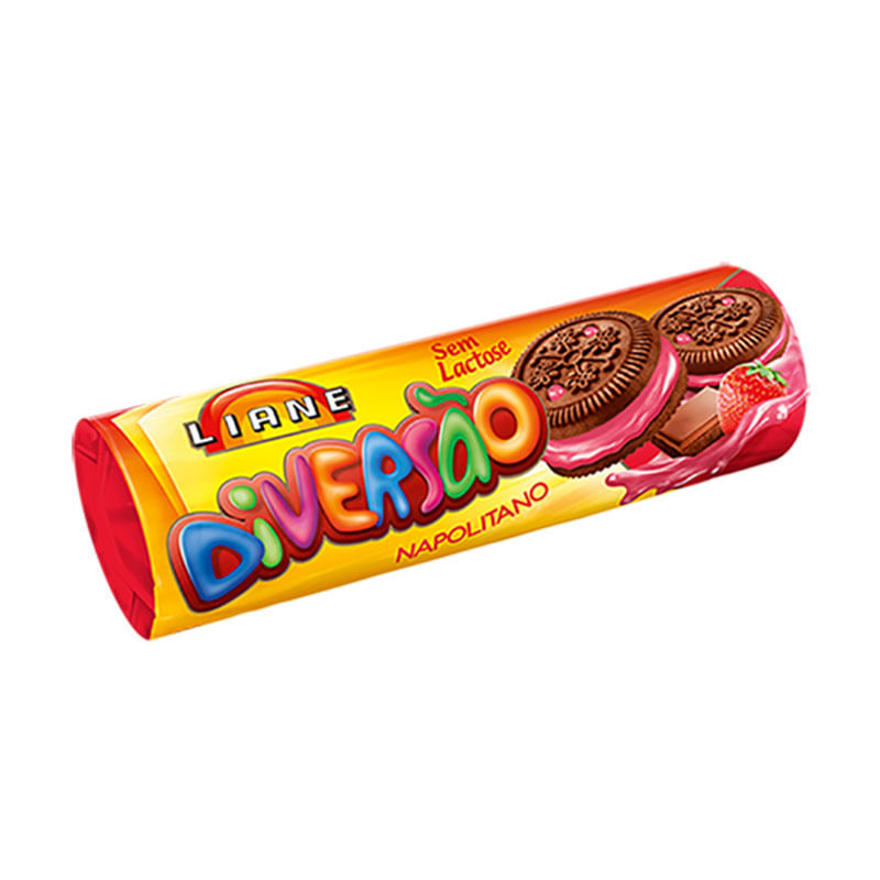 Biscoito Recheado Liane 115g Diversão Napolitano 
