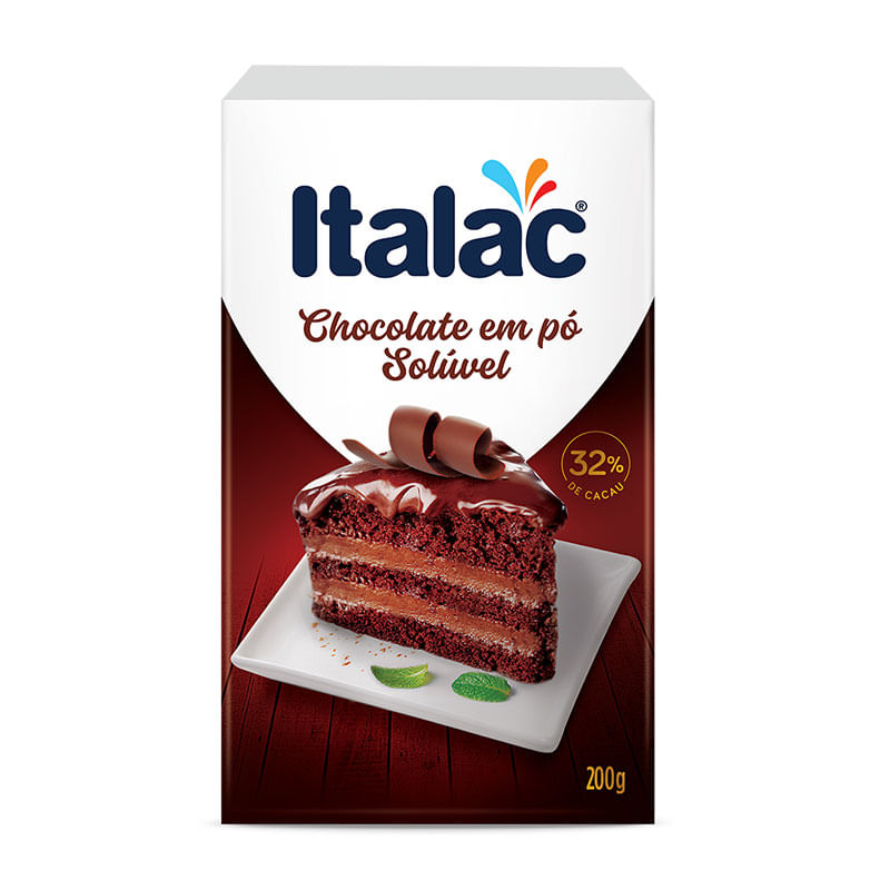 Chocolate em Pó Solúvel Italac 200g
