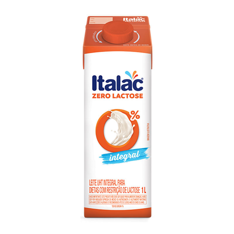 Leite Italac UHT Integral Zero Lactose 1L