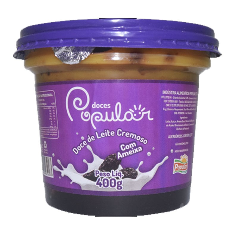 Doce Popular Leite com Ameixa 400g