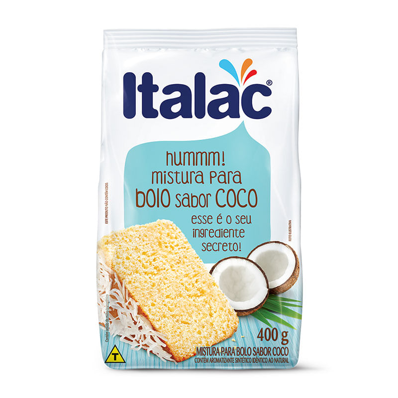 Mistura para Bolo Italac 400g Sabor Coco